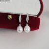 Vintage Natural Freshwater Pearl Drop Earrings