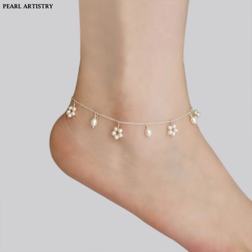 Natural Freshwater Pearl Anklet for Women