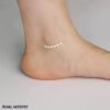 Real 925 Sterling Silver Anklets for Women