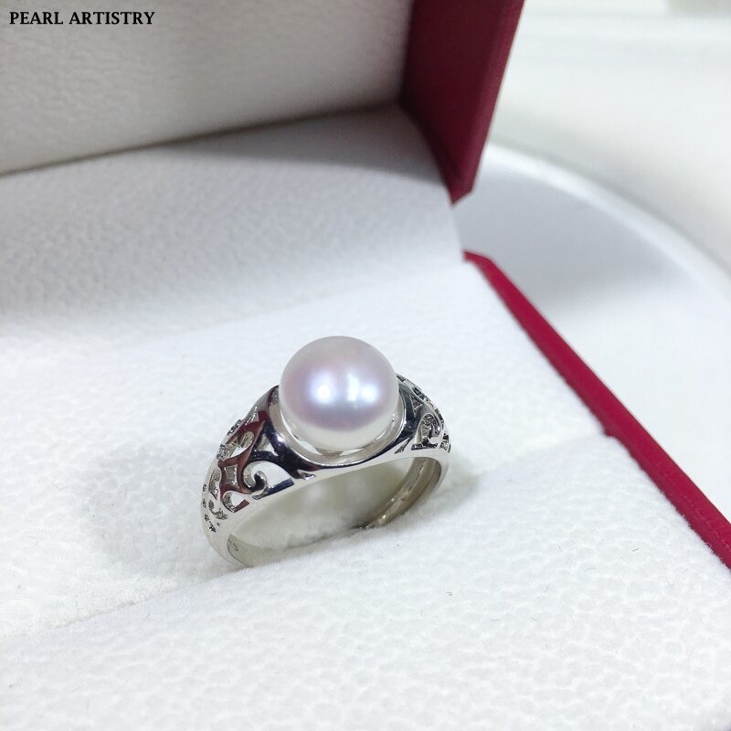 Pearl Ring Natural Freshwater Pearl Retro