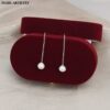 Natural Freshwater Pearl Long Earrings