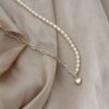 Real Pearl & Real 925 Sterling Silver Stitching Necklace 5