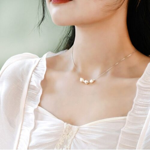 Real Pearl Choker Necklace