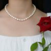 Pearl Necklace Silver Clasp